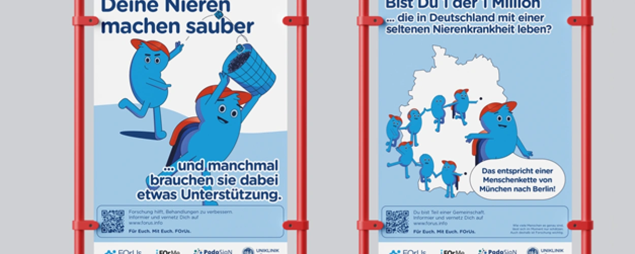 FOrUs-Kampagne: Bist Du 1 der 1 Million, die in Deutschland mit einer seltenen Nierenkrankheit leben?
